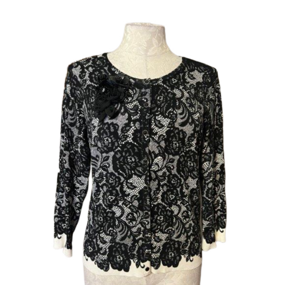 WHBM White House Black Market Womens Cardigan Sweater M Medium